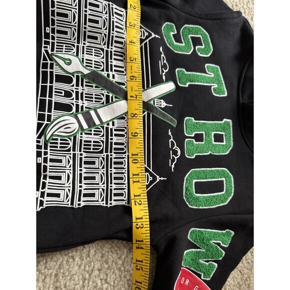 First Row Art Dept graphic fleece Varsity hoodie with patches Small New Nwt - Picture 8 of 12